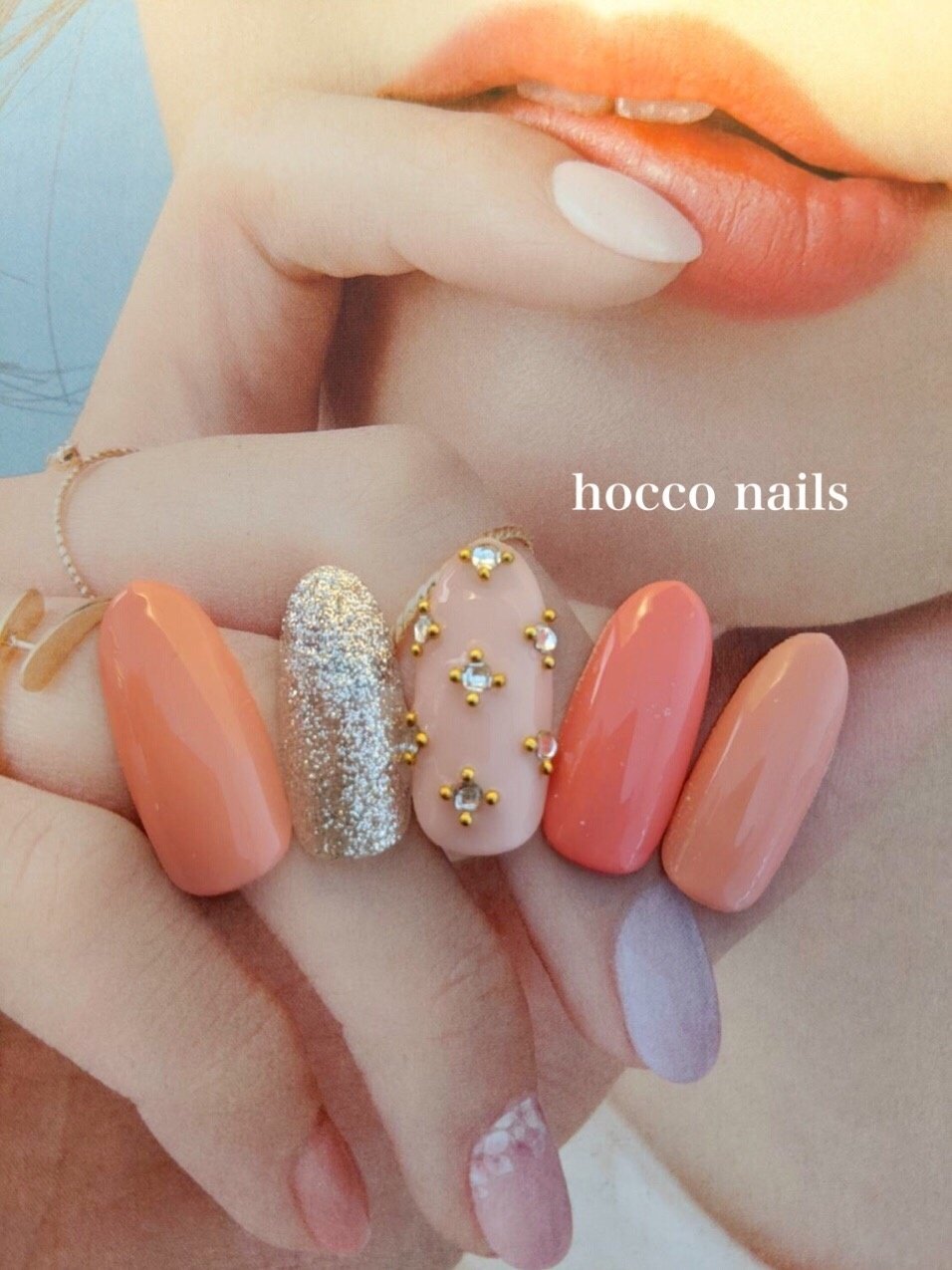 オールシーズン オフィス デート 女子会 ハンド Hocco Nailsのネイルデザイン No ネイルブック