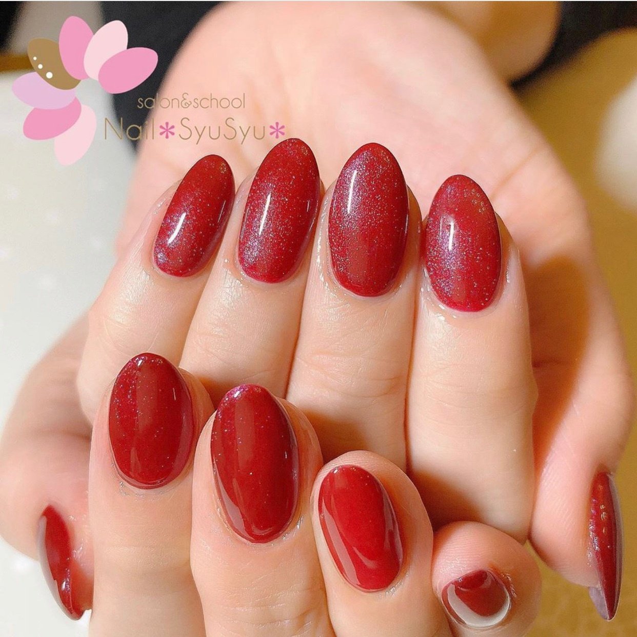 秋 冬 ハンド シンプル ラメ Nail Syusyu ネイルシュシュのネイルデザイン No ネイルブック