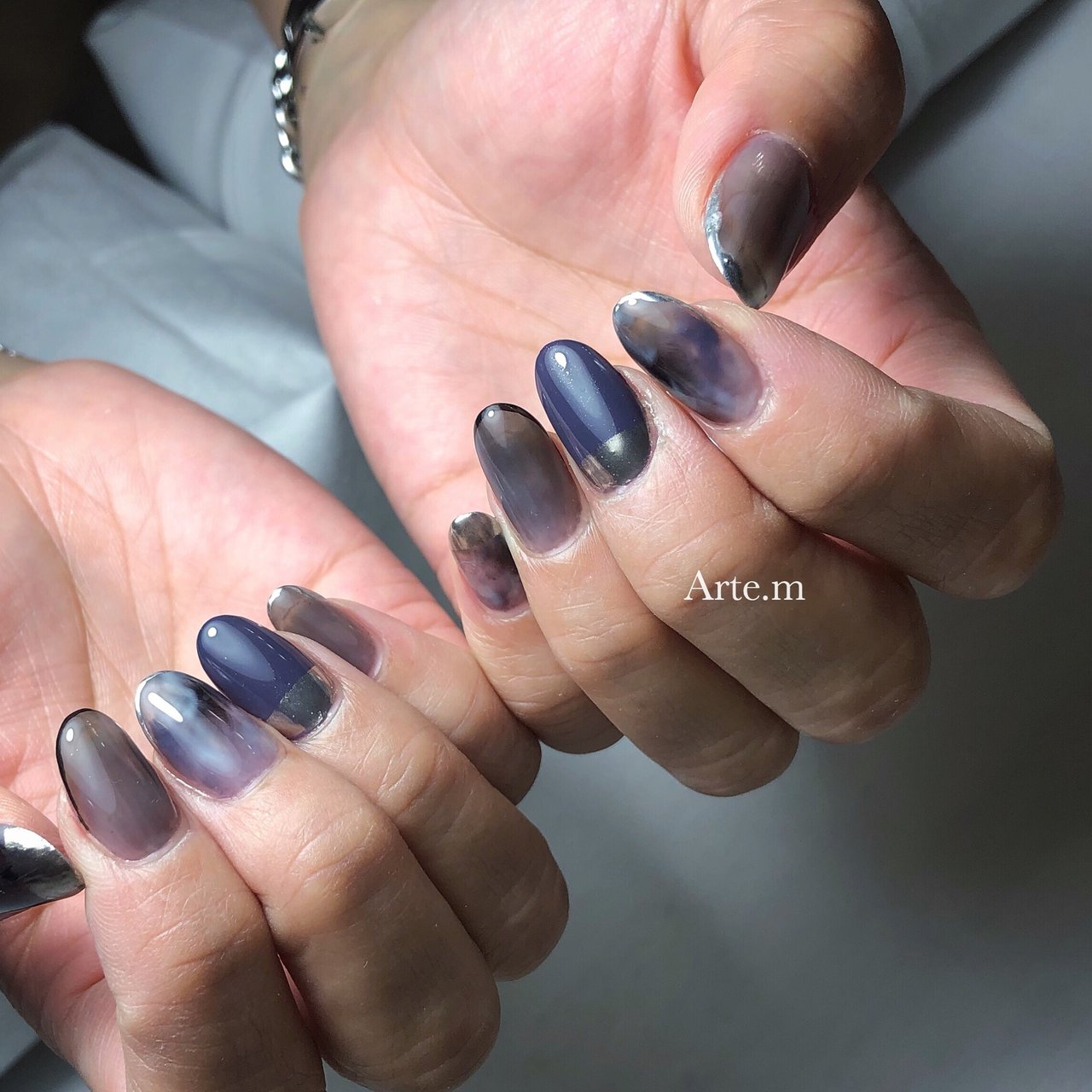 秋 冬 パーティー デート ハンド Arte M Nailのネイルデザイン No ネイルブック