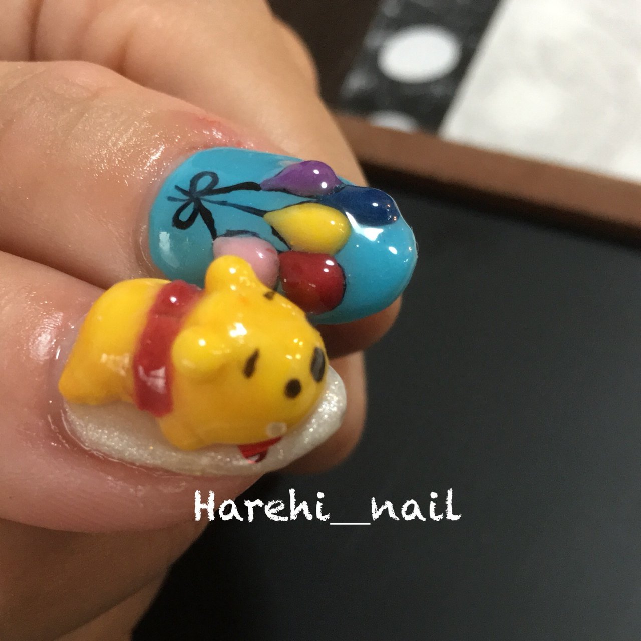 オールシーズン 旅行 女子会 ハンド キャラクター Harehi Nailのネイルデザイン No ネイルブック