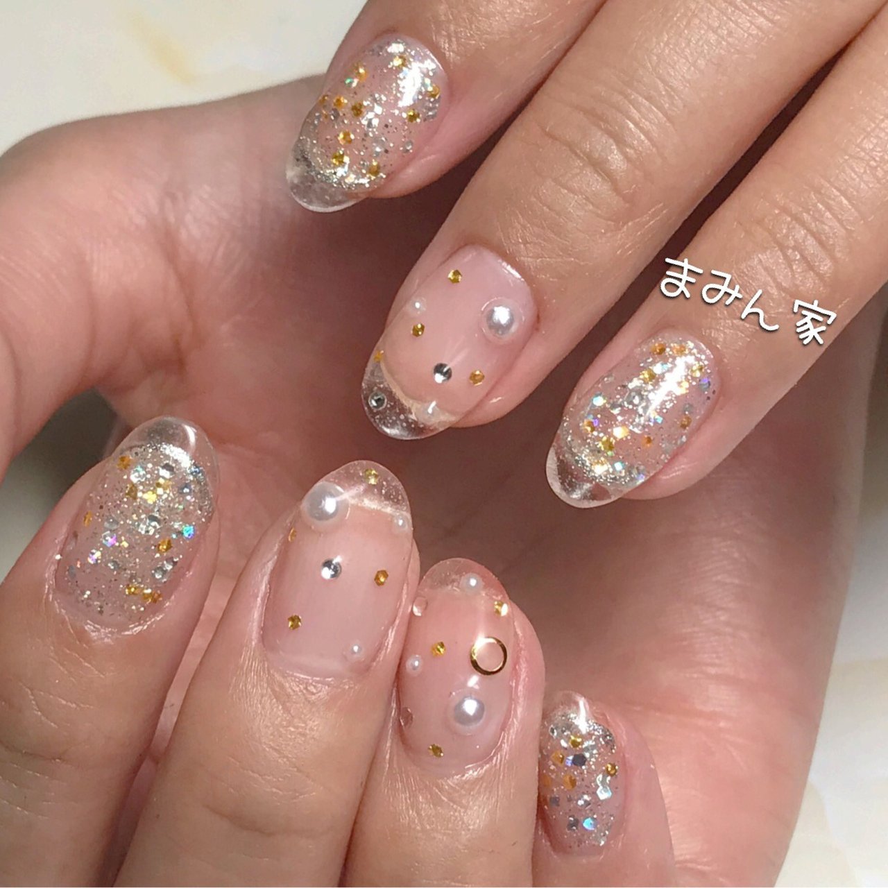 成人式 旅行 クリスマス ブライダル シンプル Home Nailsalonまみん家のネイルデザイン No ネイルブック