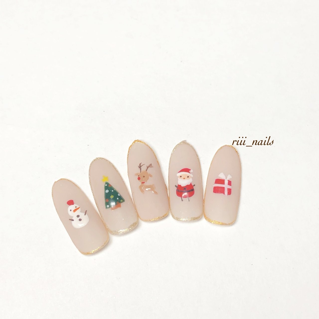 冬 クリスマス デート 女子会 Riii Nailsのネイルデザイン No ネイルブック