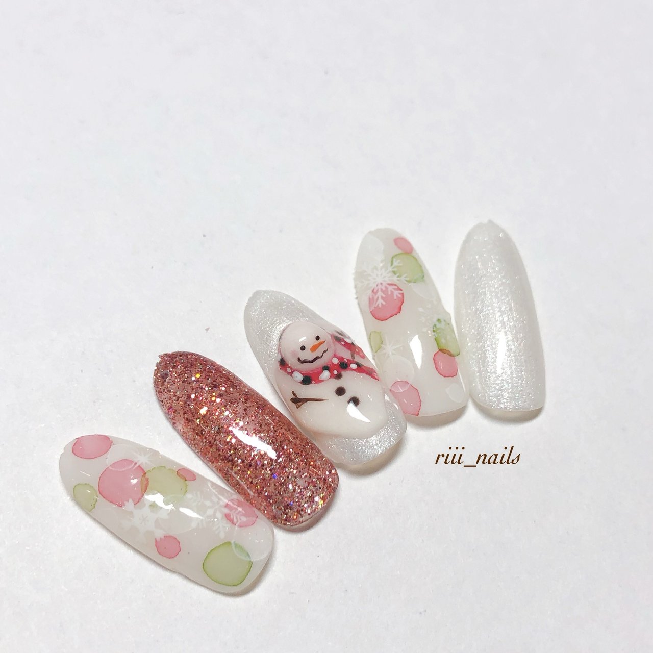 冬 クリスマス デート 女子会 Riii Nailsのネイルデザイン No ネイルブック