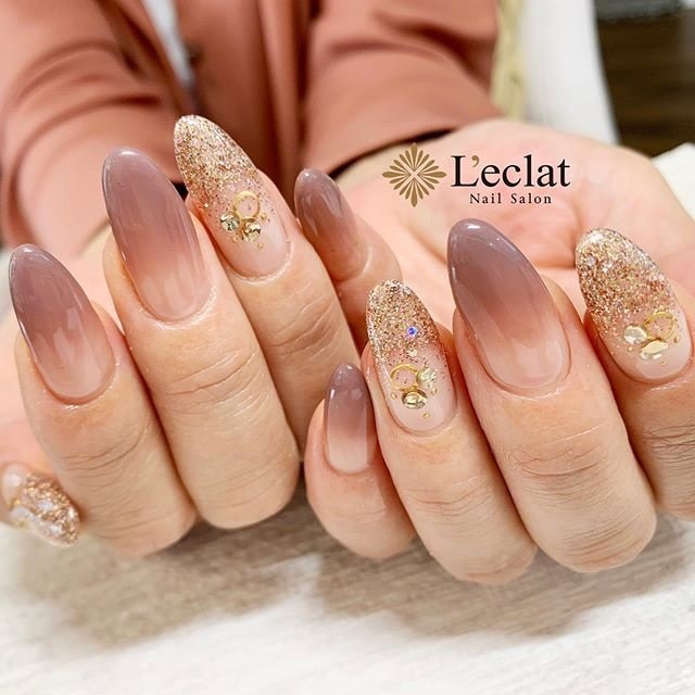 秋 冬 オフィス デート ハンド Nailsalon Leclatのネイルデザイン No ネイルブック