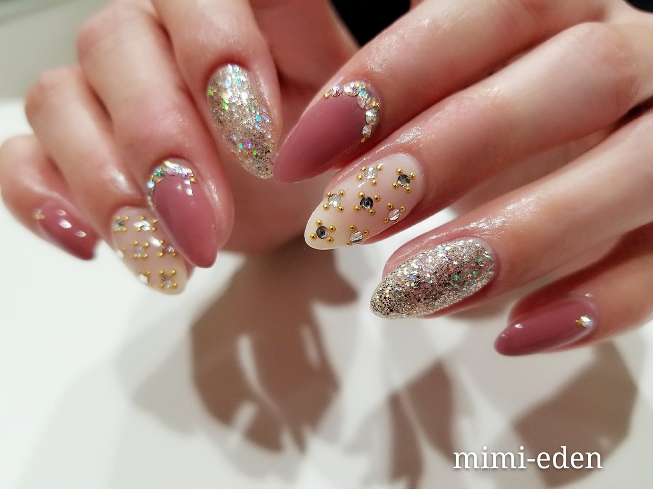 秋 冬 パーティー デート ハンド Nail Mimiedenのネイルデザイン No ネイルブック