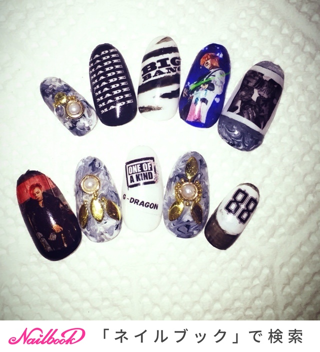 特別送料無料 Bigbangネイル ジヨンver ネイルチップ 付け爪 Slcp Lk