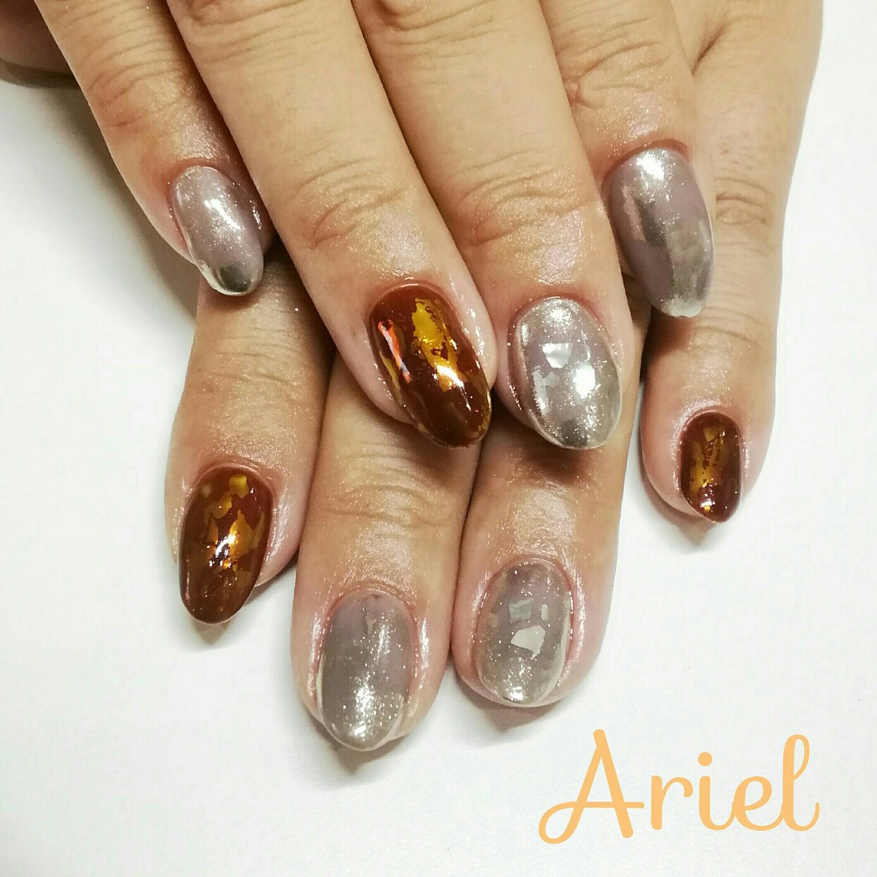 秋 冬 パーティー 女子会 ハンド ネイルサロンアリエル れいれいのネイルデザイン No ネイルブック