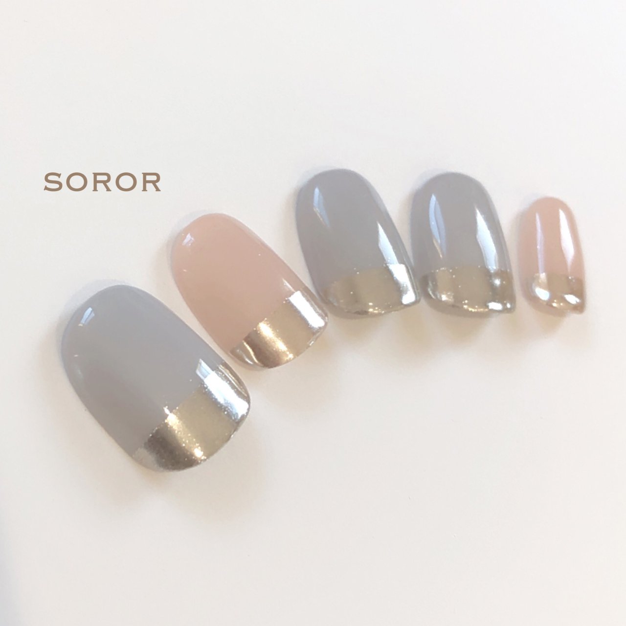 ハンド シンプル ワンカラー ミラー ショート Soror ネイルチップ販売のネイルデザイン No ネイルブック