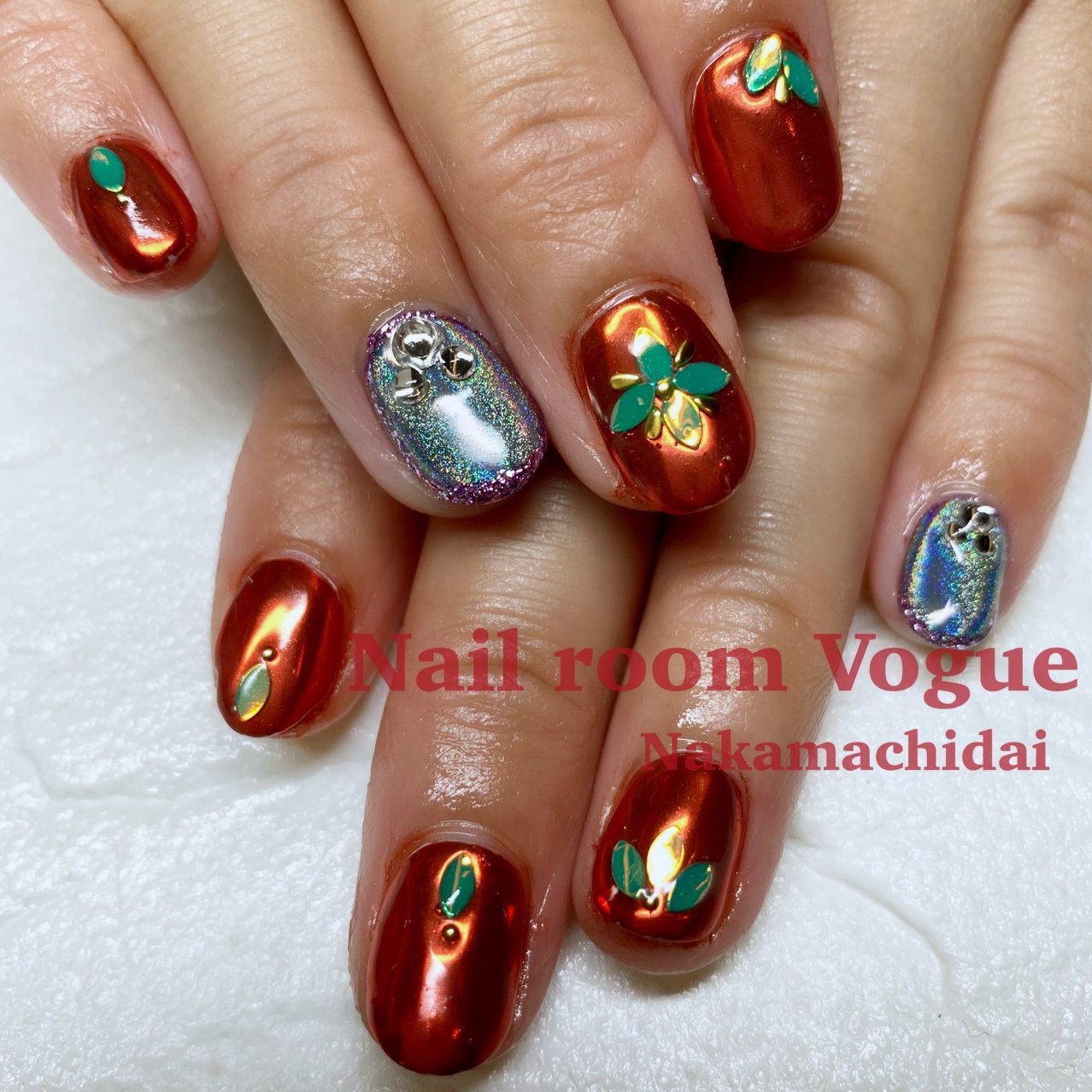 冬 クリスマス ハンド ホログラム キャラクター Kmのネイルデザイン No ネイルブック