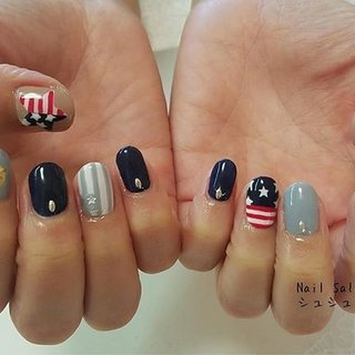 星条旗のネイルデザイン ネイルブック