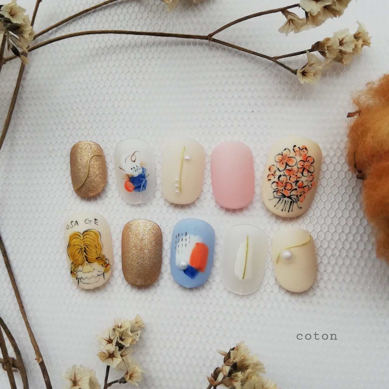 冬 オールシーズン 成人式 卒業式 ハンド Cotonのネイルデザイン No ネイルブック