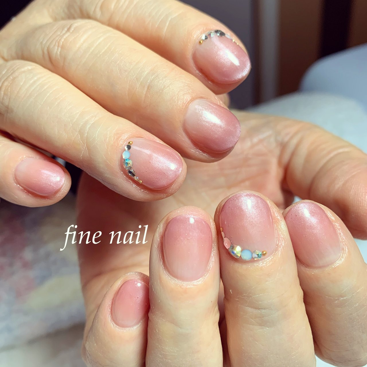 オールシーズン オフィス デート 女子会 ハンド Fine Nail ファインネイル のネイルデザイン No ネイルブック