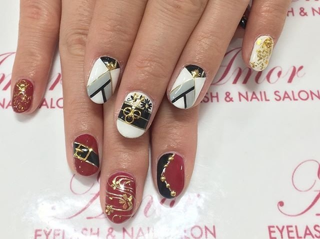 オールシーズン 成人式 パーティー ハンド 和 Amor Ebisuのネイルデザイン No ネイルブック