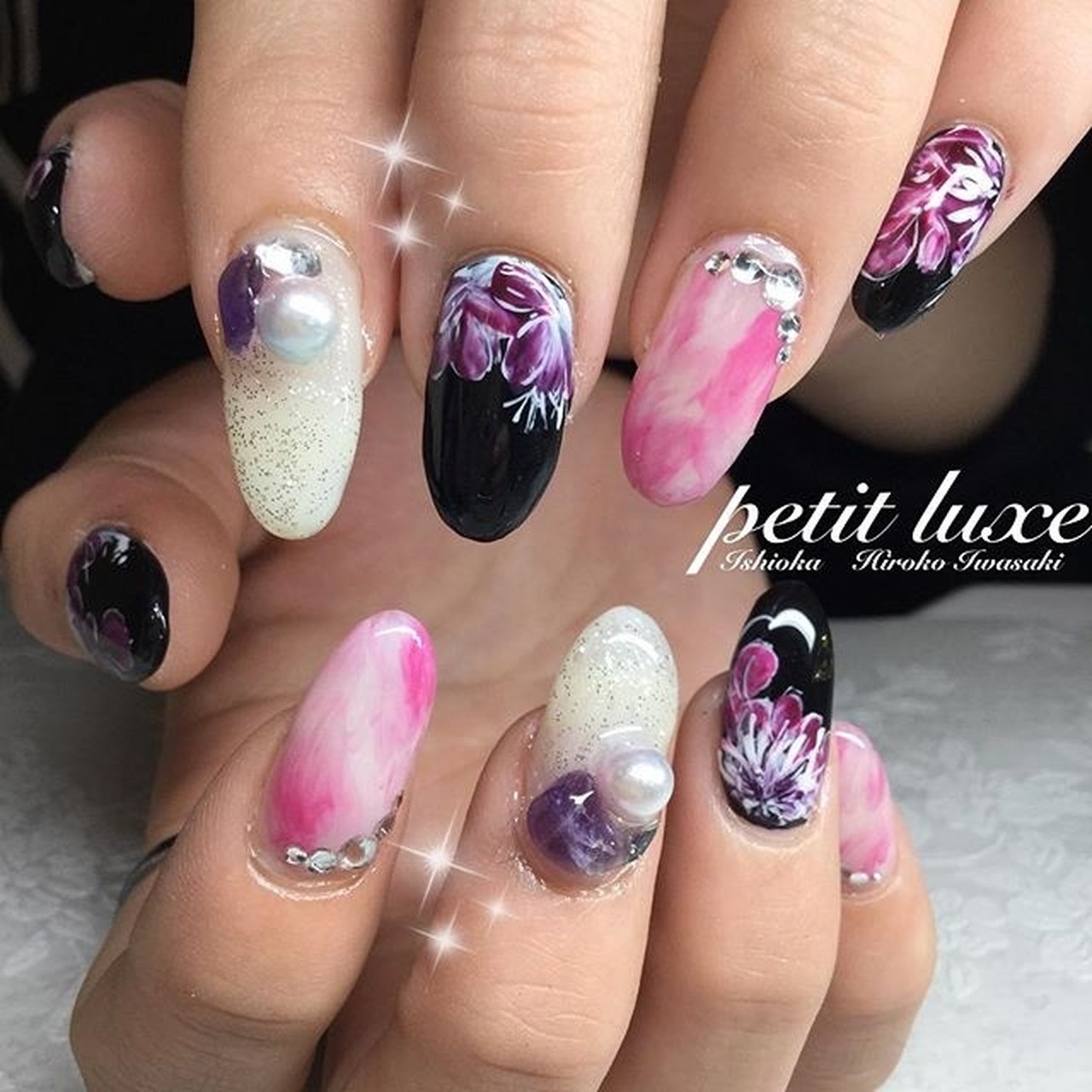 成人式 旅行 クリスマス パーティー ハンド 𝚑𝚒𝚛𝚘 のネイルデザイン No ネイルブック