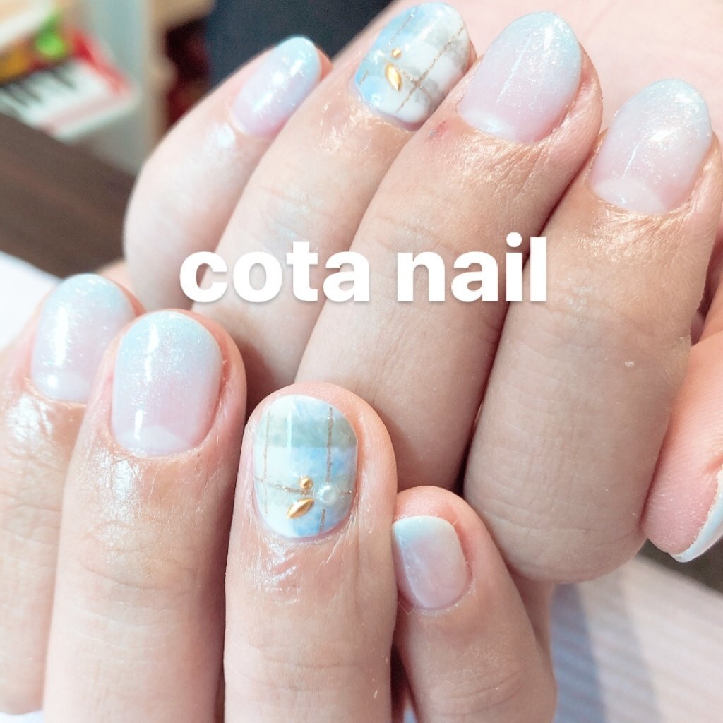 冬 クリスマス オフィス ハンド シンプル Cota Nailのネイルデザイン No ネイルブック