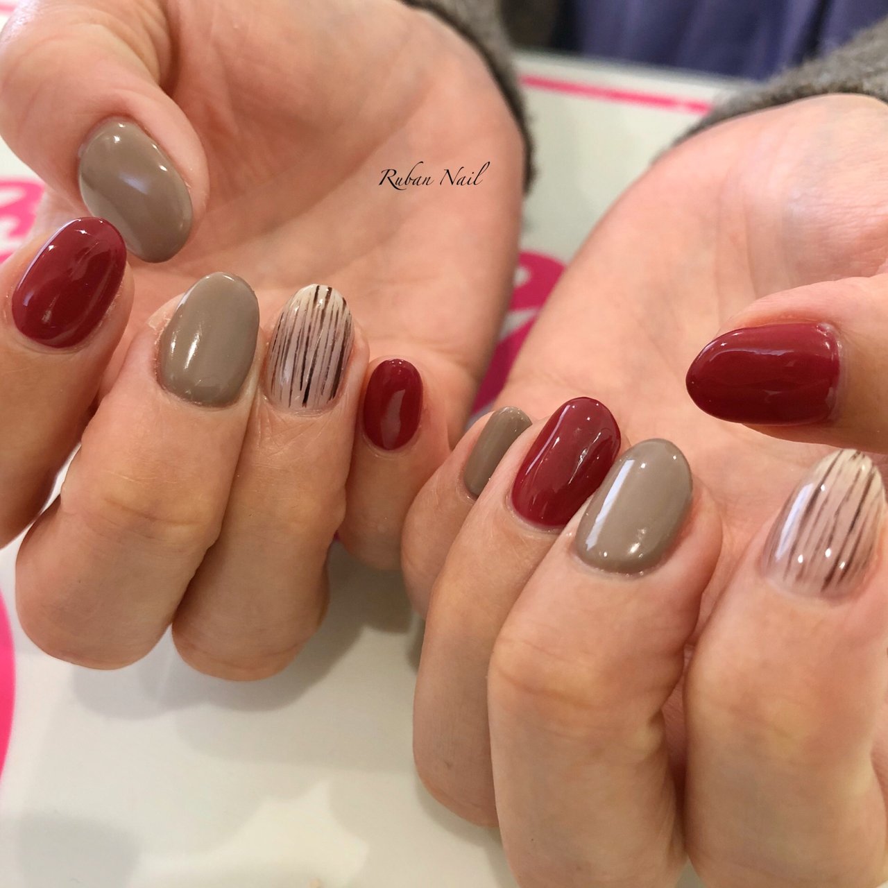 秋 冬 女子会 ハンド シンプル Ruban Nailのネイルデザイン No ネイルブック