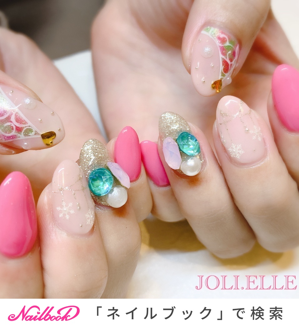 冬 クリスマス ハンド Joli Elle ジョリエル のネイルデザイン No ネイルブック