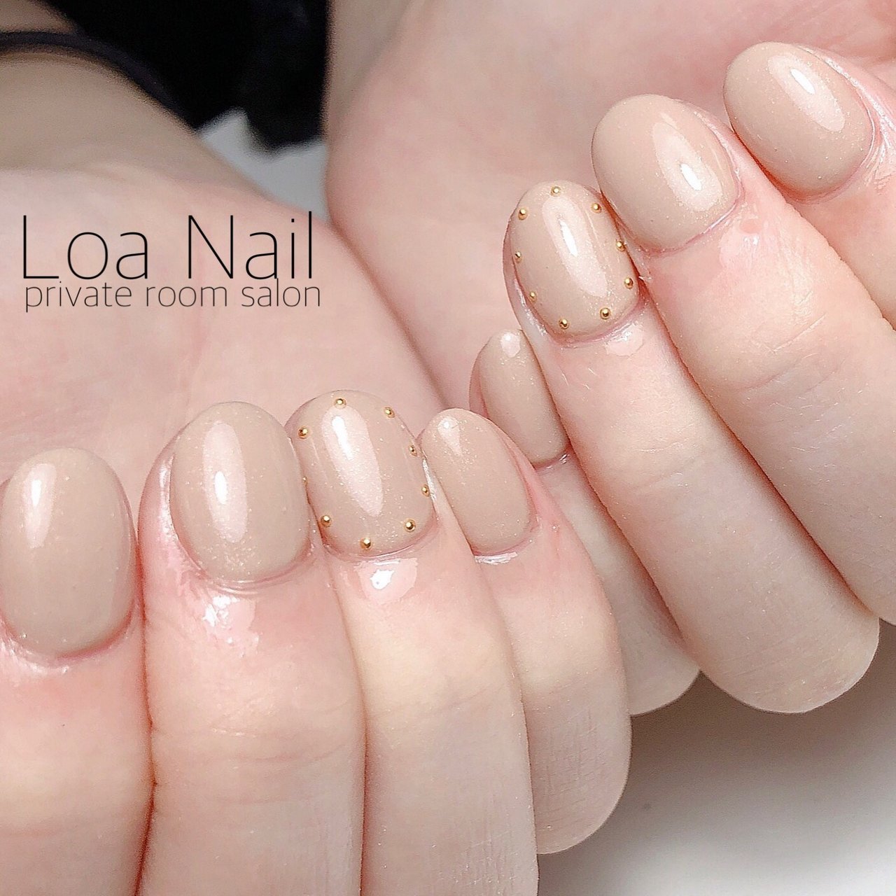 オールシーズン シンプル ワンカラー ベージュ Loa Nailのネイルデザイン No ネイルブック