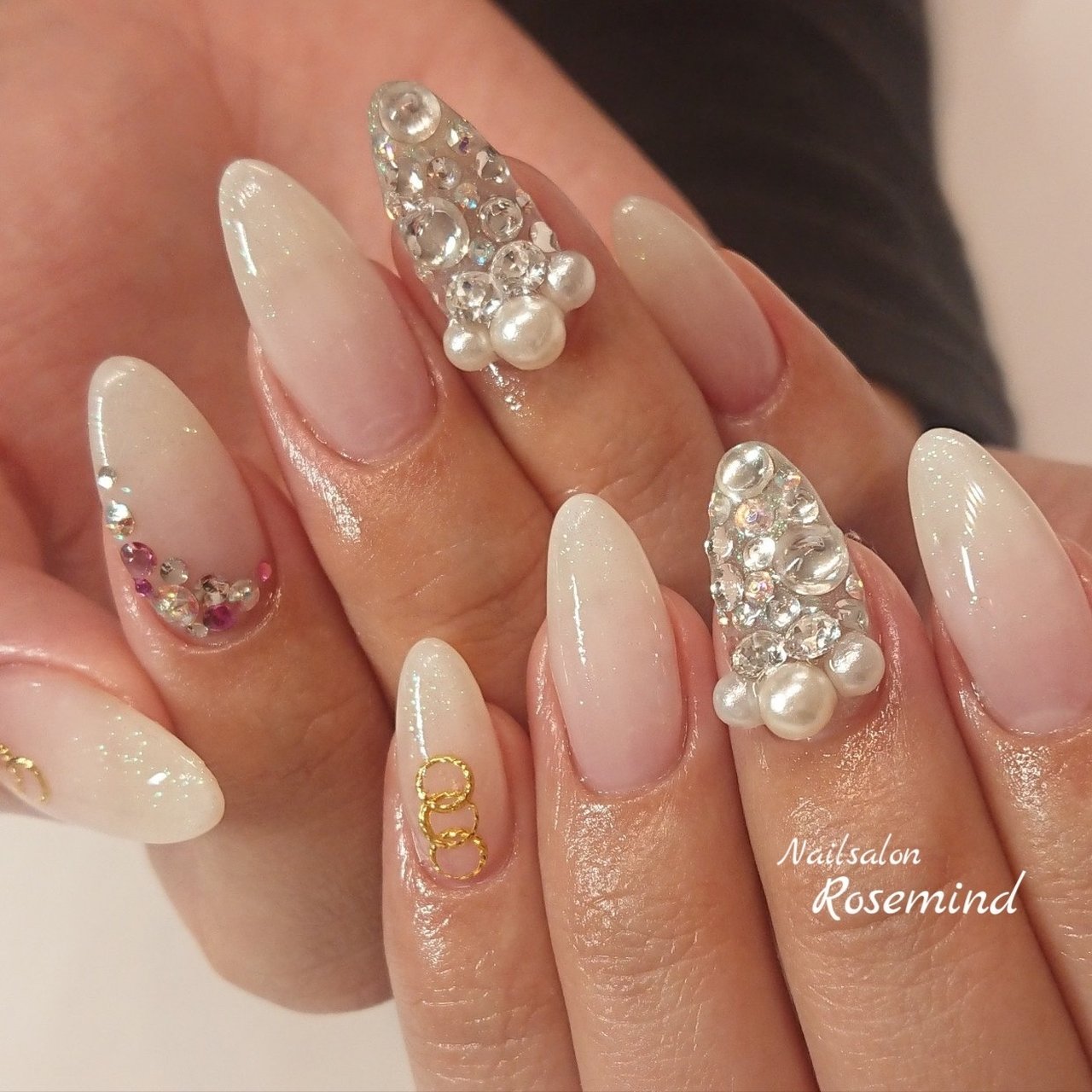 冬 ブライダル パーティー デート ハンド Nail Rosemindのネイルデザイン No ネイルブック