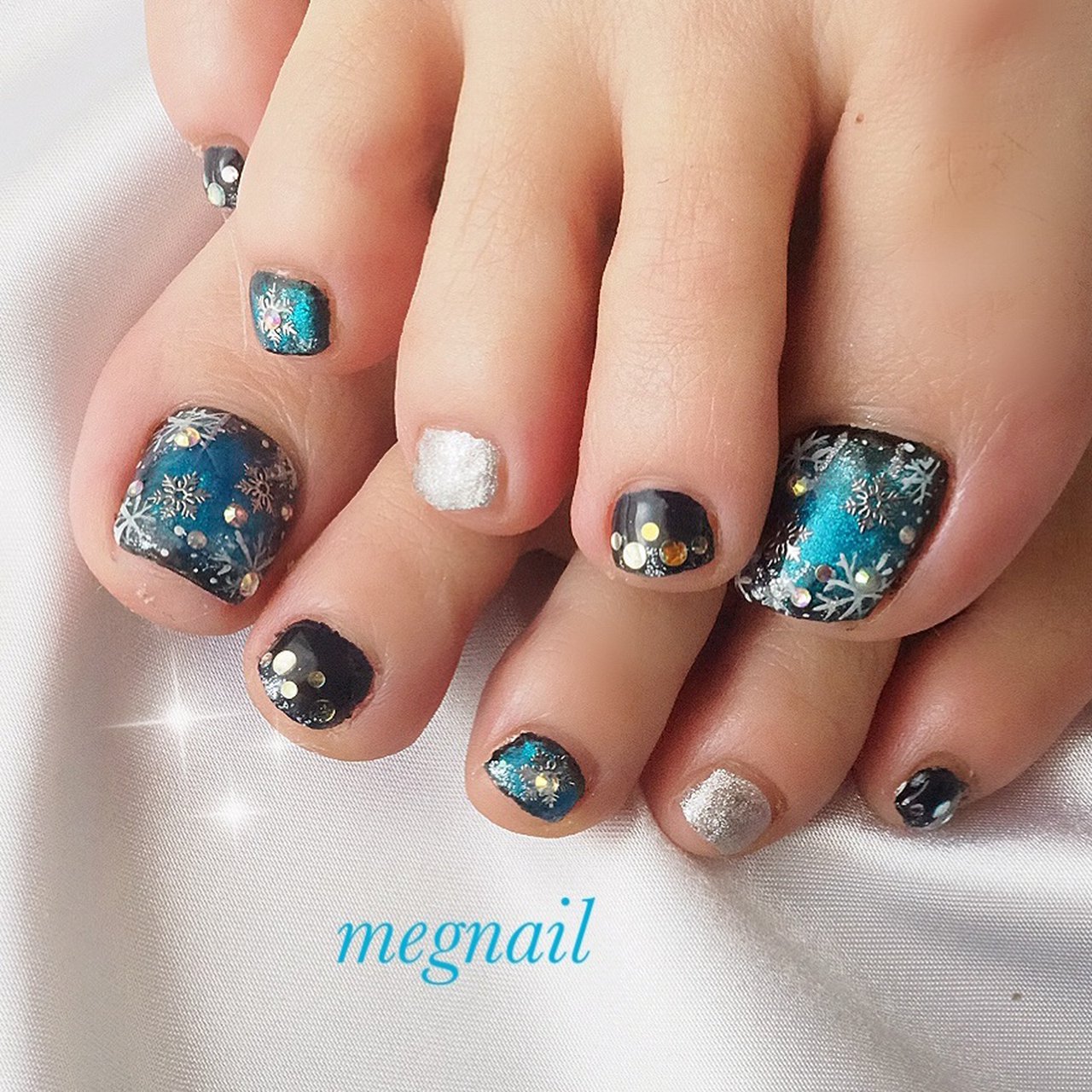 冬 クリスマス デート 女子会 フット Megnailのネイルデザイン No ネイルブック