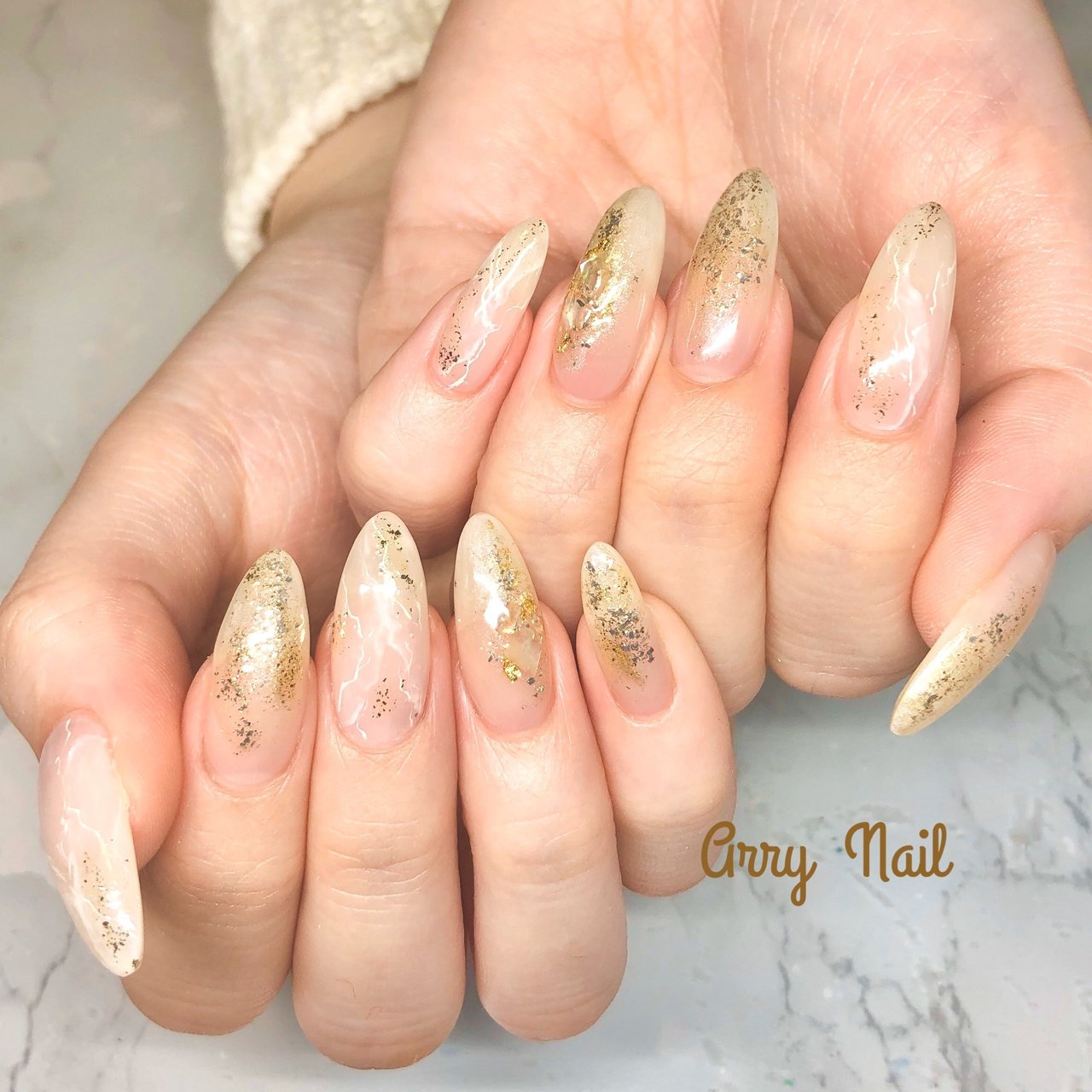 オールシーズン ハンド ホログラム ラメ シェル Arry Nail アリーネイルのネイルデザイン No ネイルブック