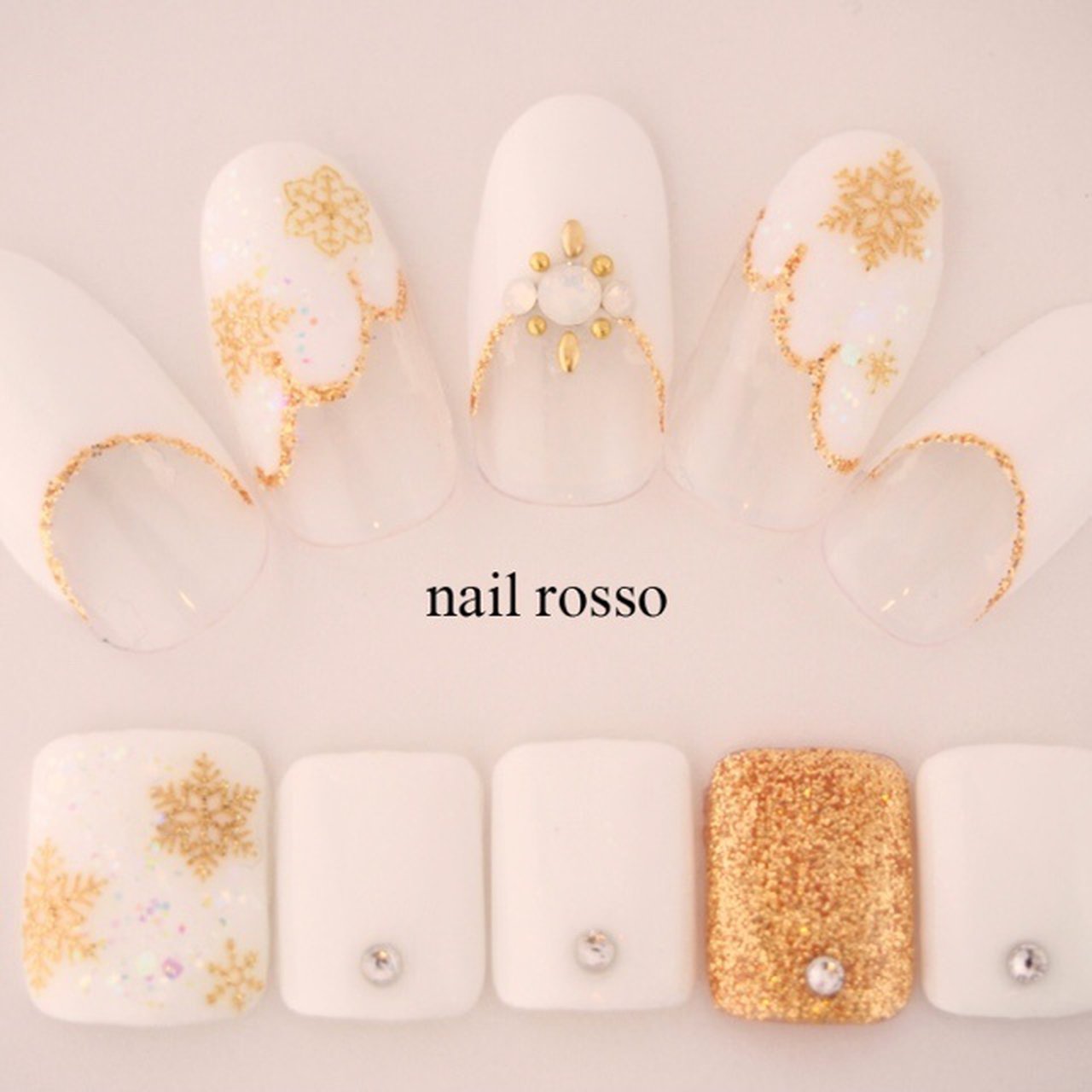 冬 クリスマス オフィス パーティー デート Nailrosso浅草のネイルデザイン No ネイルブック