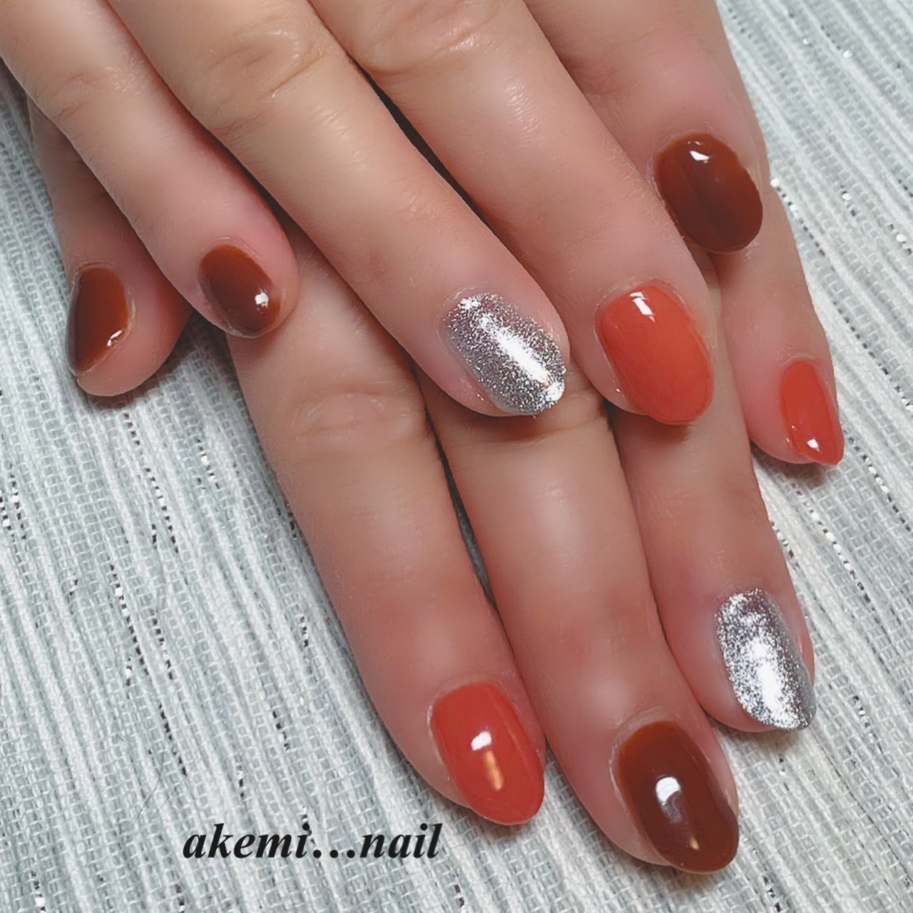 秋 冬 ハンド ワンカラー ピンク Akemi Nailのネイルデザイン No 464 ネイルブック