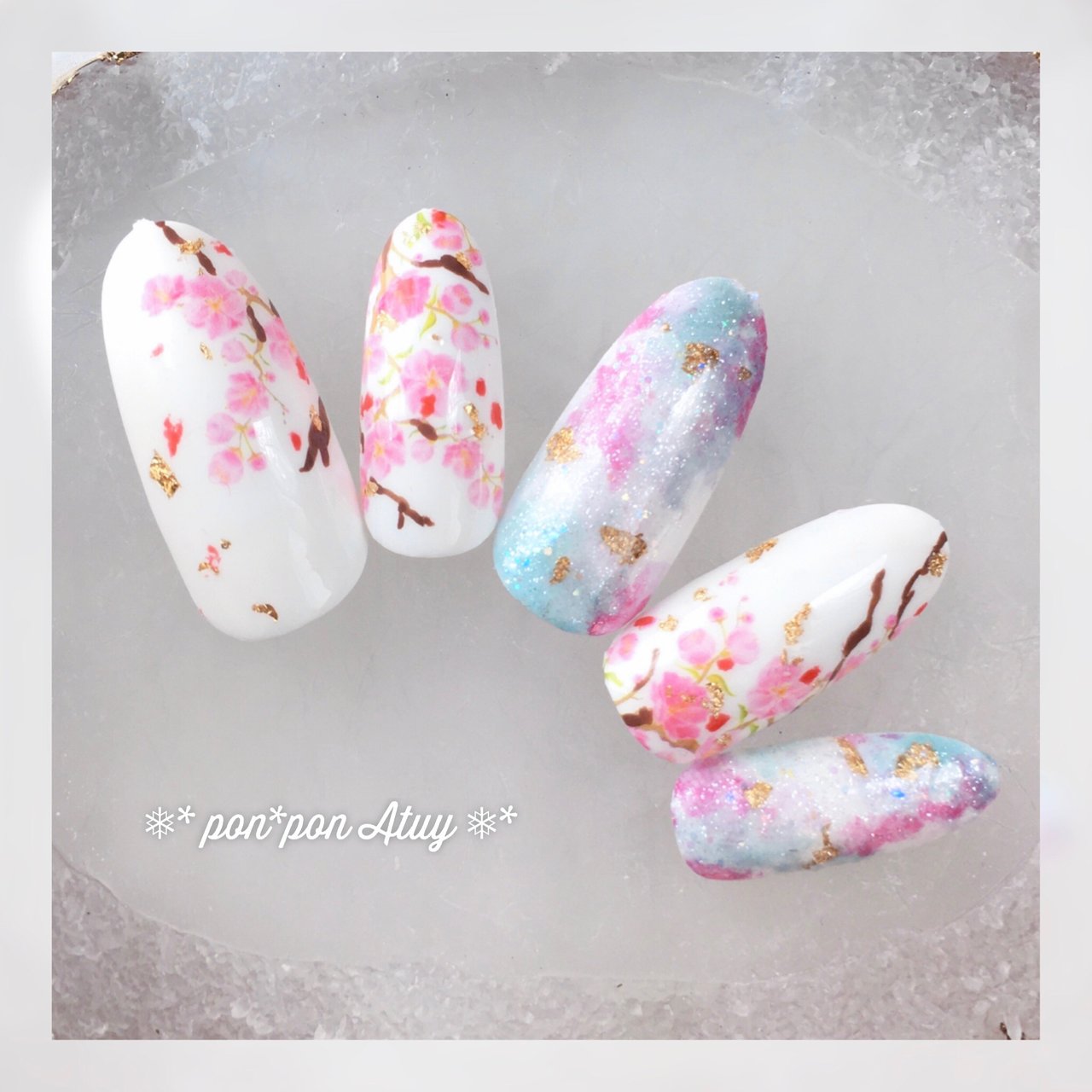 春/冬/成人式/卒業式/ハンド - pon*pon Atuyのネイルデザイン[No