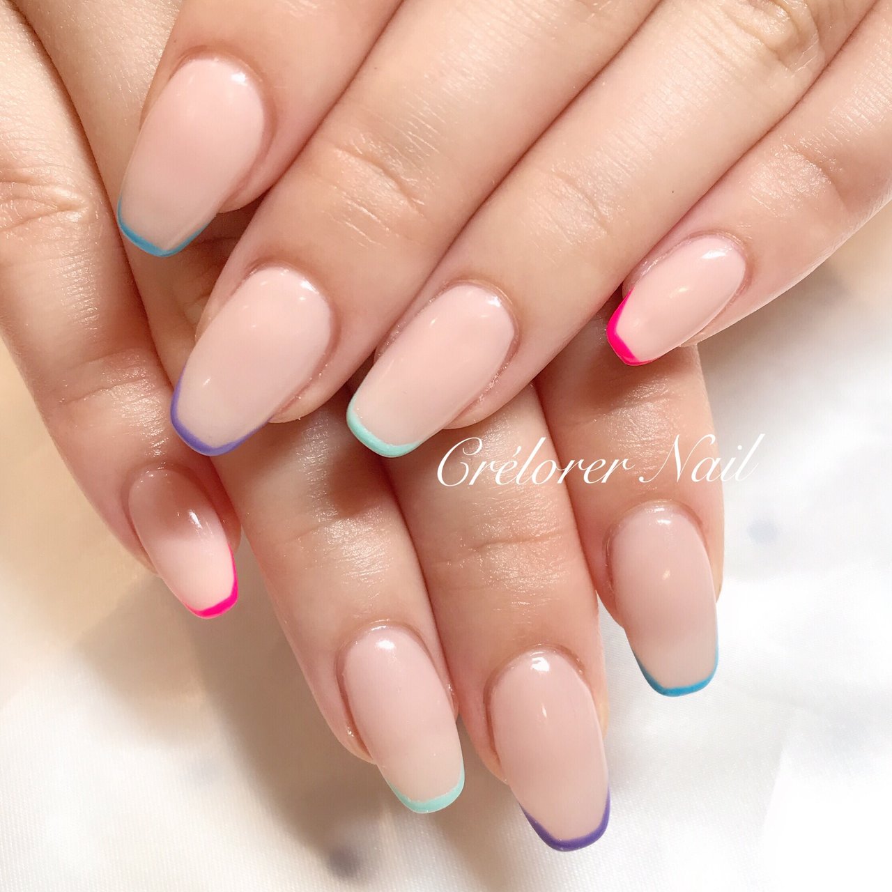 オールシーズン 女子会 ハンド シンプル フレンチ Crelorer Nail クレローレネイル のネイルデザイン No ネイル ブック