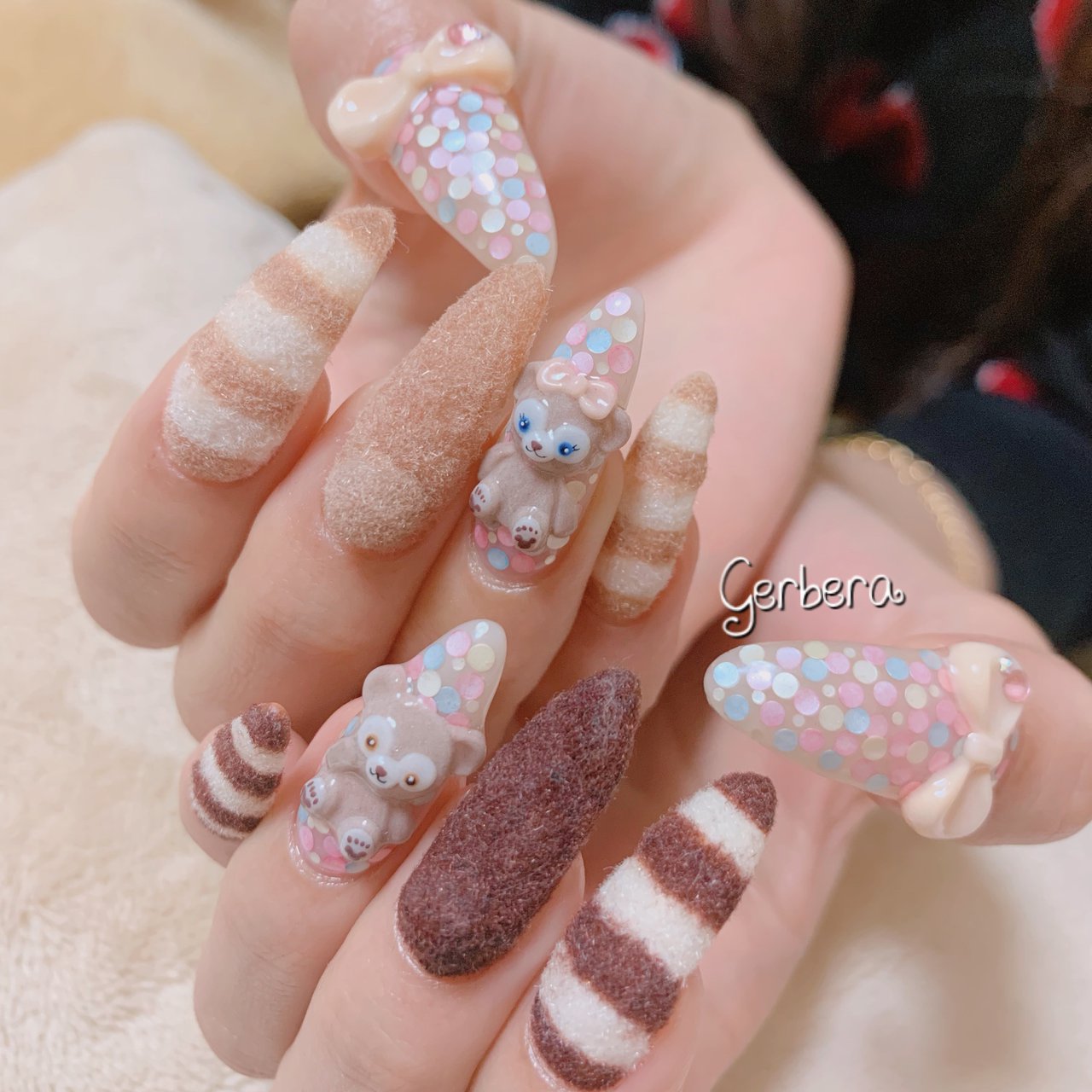 オールシーズン/旅行/ハンド/キャラクター/ロング - nailsalon Gerbera