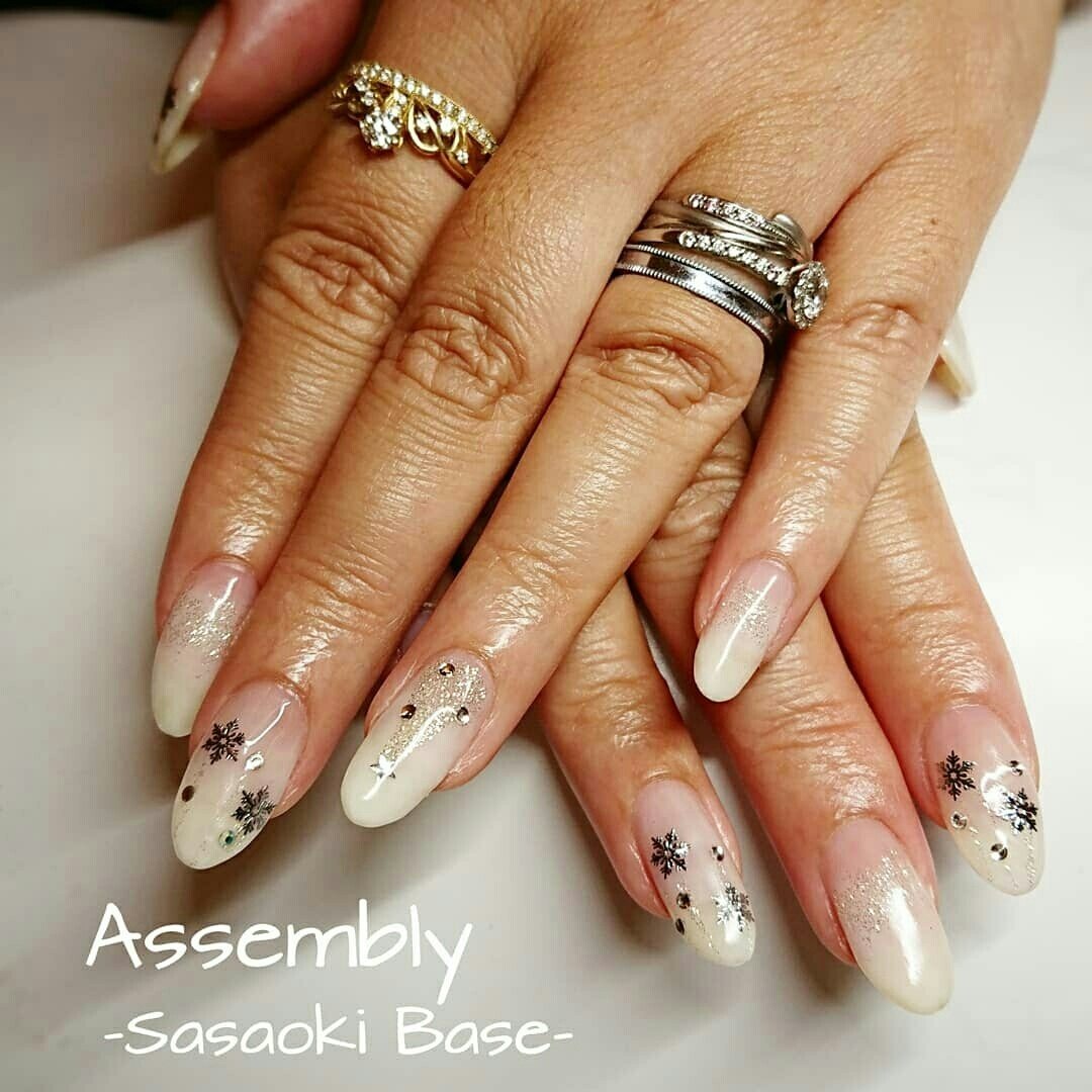 冬 クリスマス オフィス デート ハンド Assemblyのネイルデザイン No 449 ネイルブック