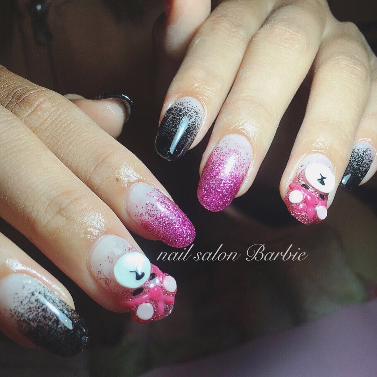 オールシーズン ライブ ハンド シンプル グラデーション Nailsalon Barbie1101のネイルデザイン No 456 ネイル ブック