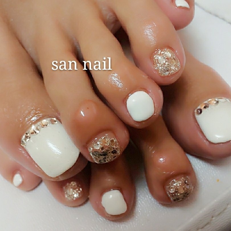冬 オールシーズン デート 女子会 フット San Nailのネイルデザイン No 446 ネイルブック