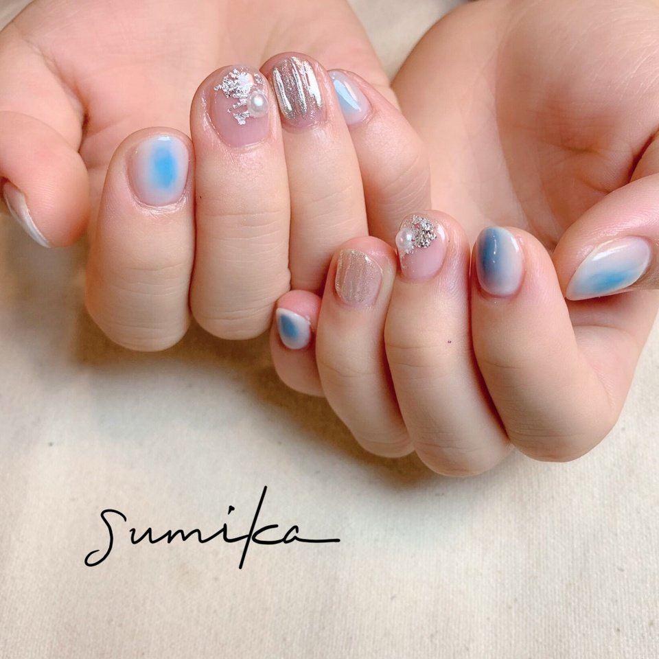 夏 冬 お正月 パーティー ハンド Nail Salon Sumikaのネイルデザイン No ネイルブック