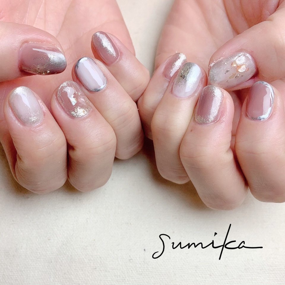 秋 冬 クリスマス 女子会 ハンド Nail Salon Sumikaのネイルデザイン No ネイルブック