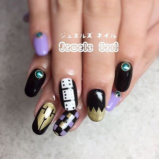 ジョジョの奇妙な冒険☆がお好きなお客様のネイル♪ .
#ジョジョの奇妙な冒険 
#ジョジョ #ジョジョネイル
#マンガモチーフ
#市松模様 #市松模様ネイル
.
#お爪に優しい #お爪を傷めない
#paragel #パラジェル
#パラジェル登録サロン
#jewelsnail #nippori #tokyo
#ジュエルズネイル
#日暮里ネイルサロン
#西日暮里ネイルサロン #オールシーズン #お正月 #成人式 #旅行 #チェック #痛ネイル #キャラクター #和柄 #ホワイト #ブラック #ゴールド #ジェルネイル #お客様 #【パラジェル登録サロン】ジュエルズネイル #ネイルブック