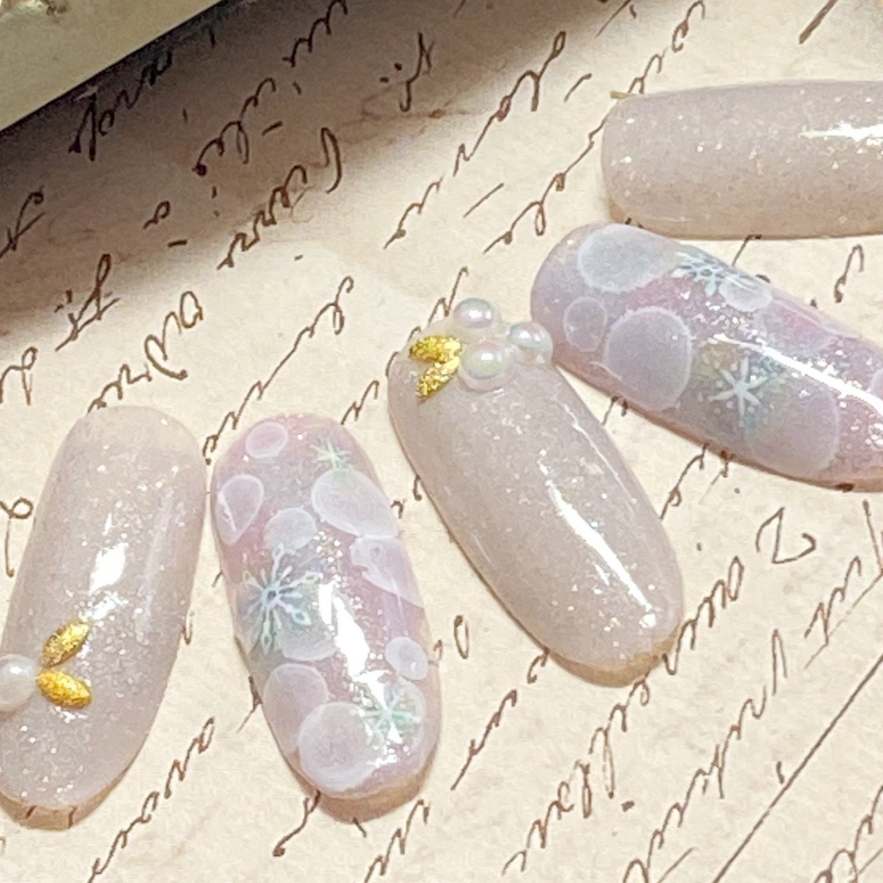 冬 クリスマス ハンド Un Espace Nailのネイルデザイン No ネイルブック