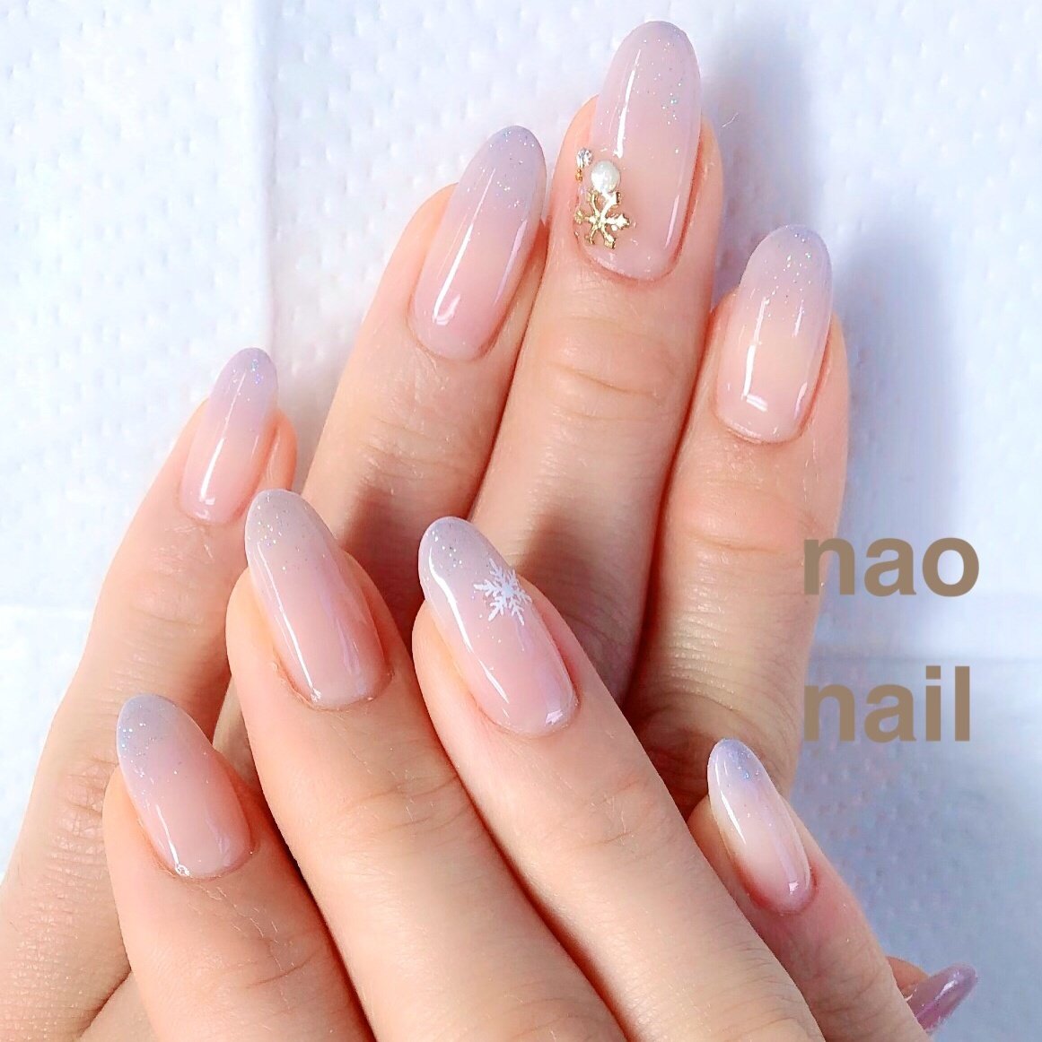 冬 お正月 バレンタイン クリスマス グラデーション Nao Nailのネイルデザイン No ネイルブック