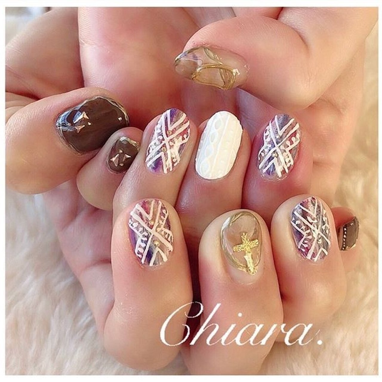 秋 冬 オールシーズン エスニック ネイティブ Yokoshikata ｷｱﾗのネイルデザイン No ネイルブック