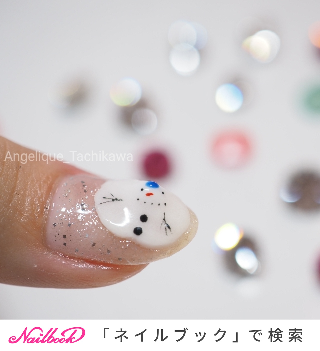 22年 新着順 とけてる雪だるまのネイルデザイン ネイルブック