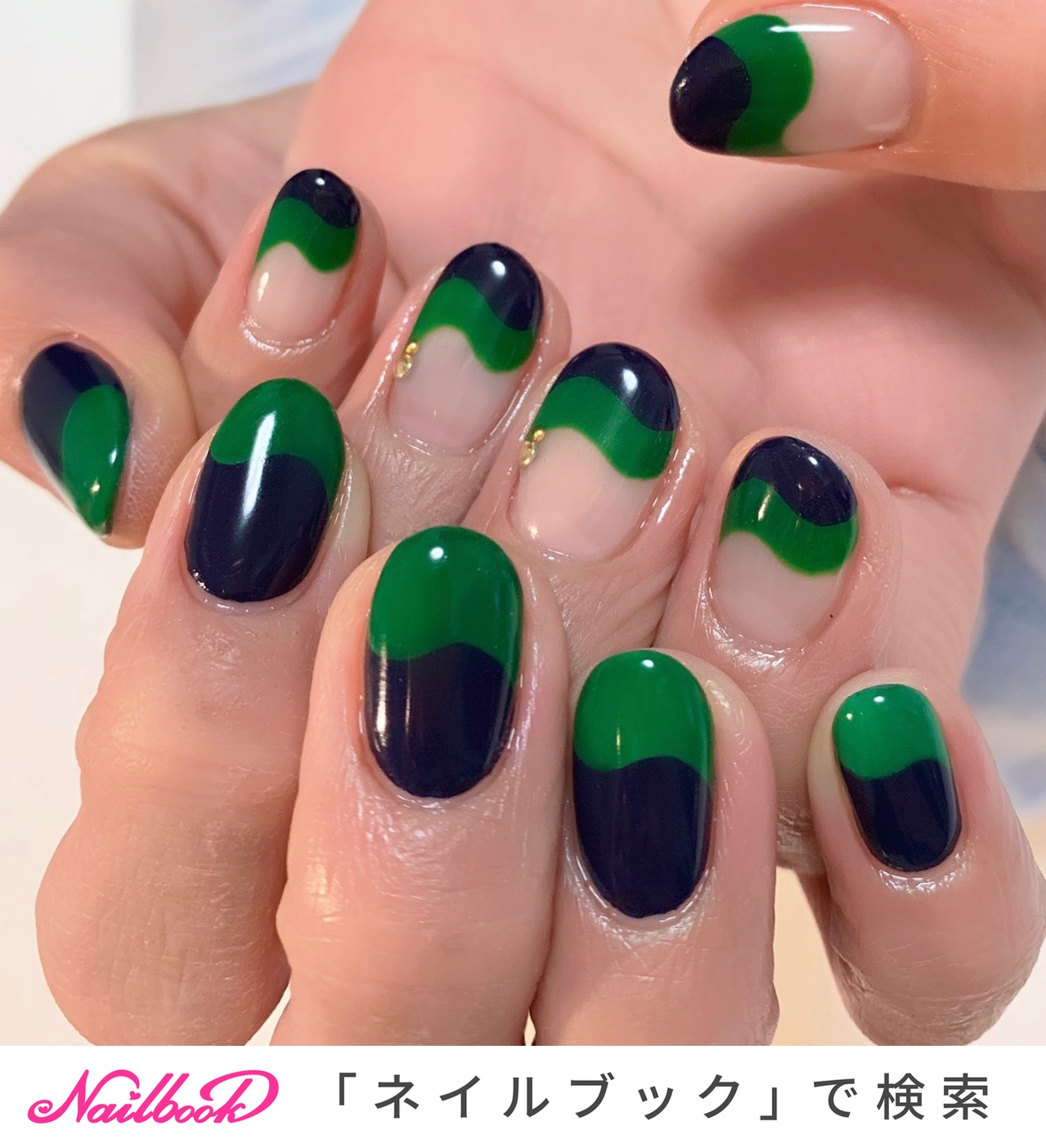 ネイルンページ 楽天市場】ブラック×シルバーのゼブラネイル michinail ネイル