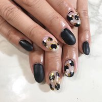 ドット ブラック 黒のネイルデザイン ネイルブック