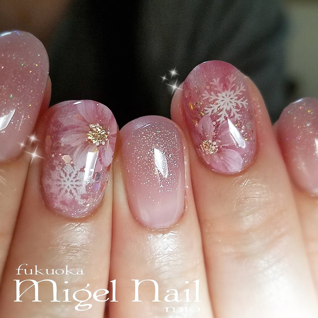 冬 お正月 クリスマス ブライダル ハンド Migel Nailのネイルデザイン No ネイルブック