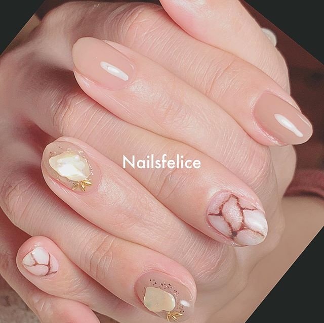 オールシーズン パーティー デート 女子会 ハンド Nailsfeliceちばちはるのネイルデザイン No ネイルブック