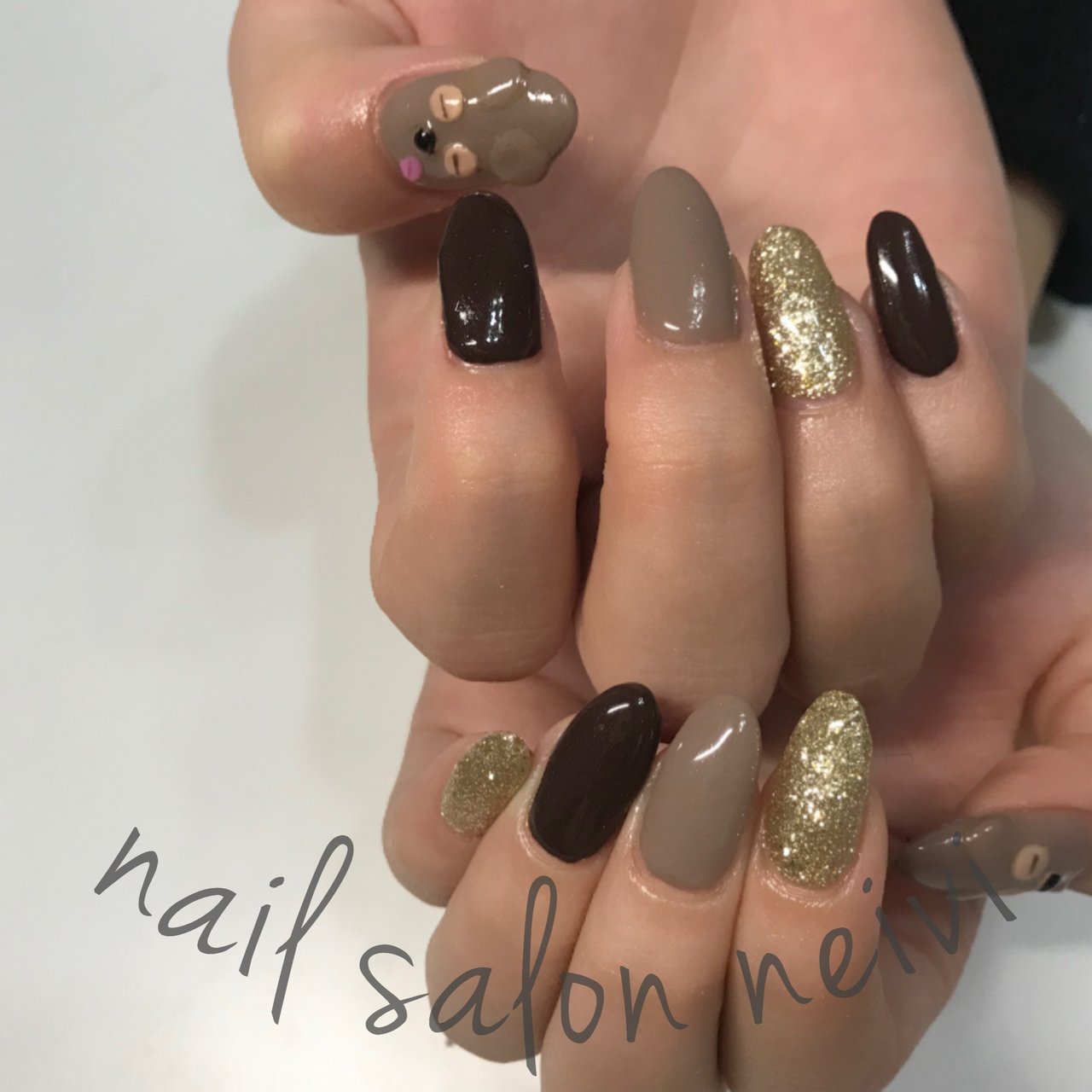 冬 オールシーズン ハンド ミディアム お客様 Nailsalon Neiviのネイルデザイン No 4916424 ネイルブック