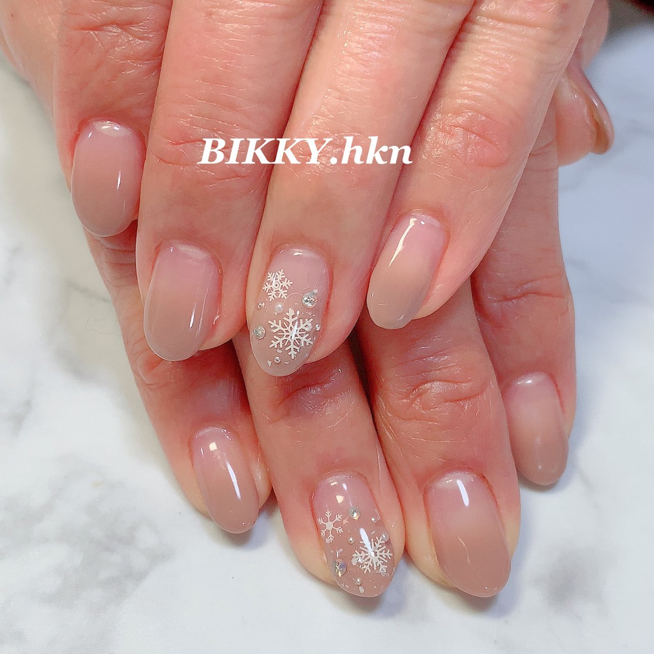 冬 オフィス デート 女子会 ハンド Nail Salon Bikky彦根店のネイルデザイン No ネイルブック