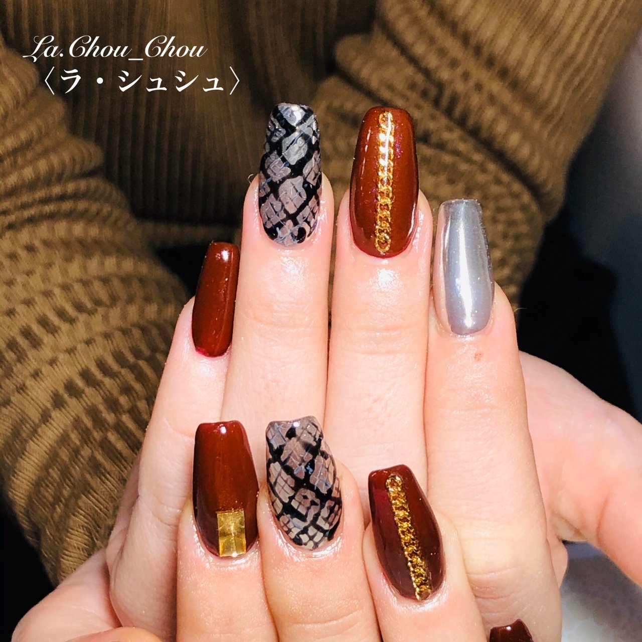 冬 お正月 ライブ クリスマス ハンド Chouchou8657のネイルデザイン No ネイルブック