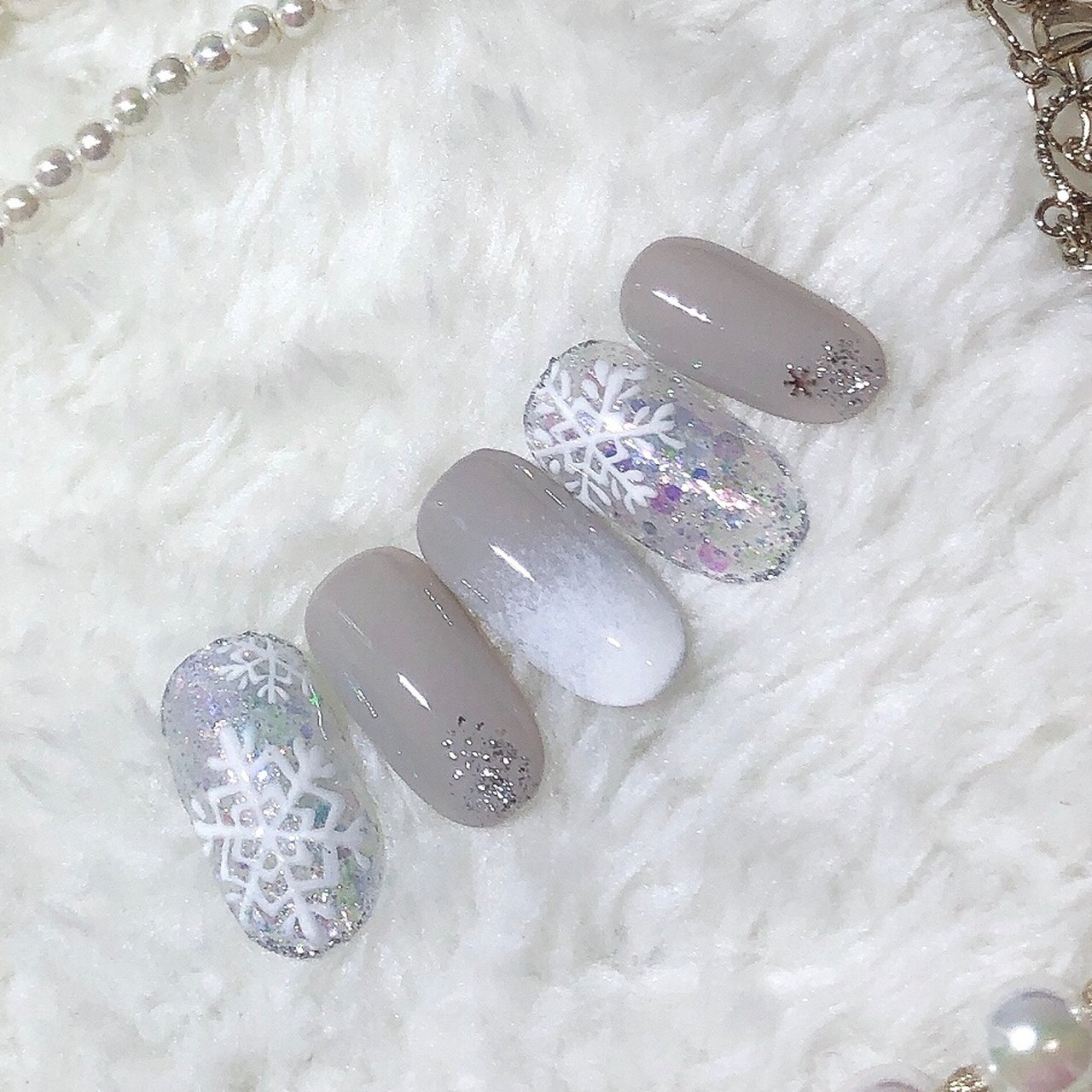 冬/クリスマス/パーティー/デート/ハンド - muu nailのネイルデザイン