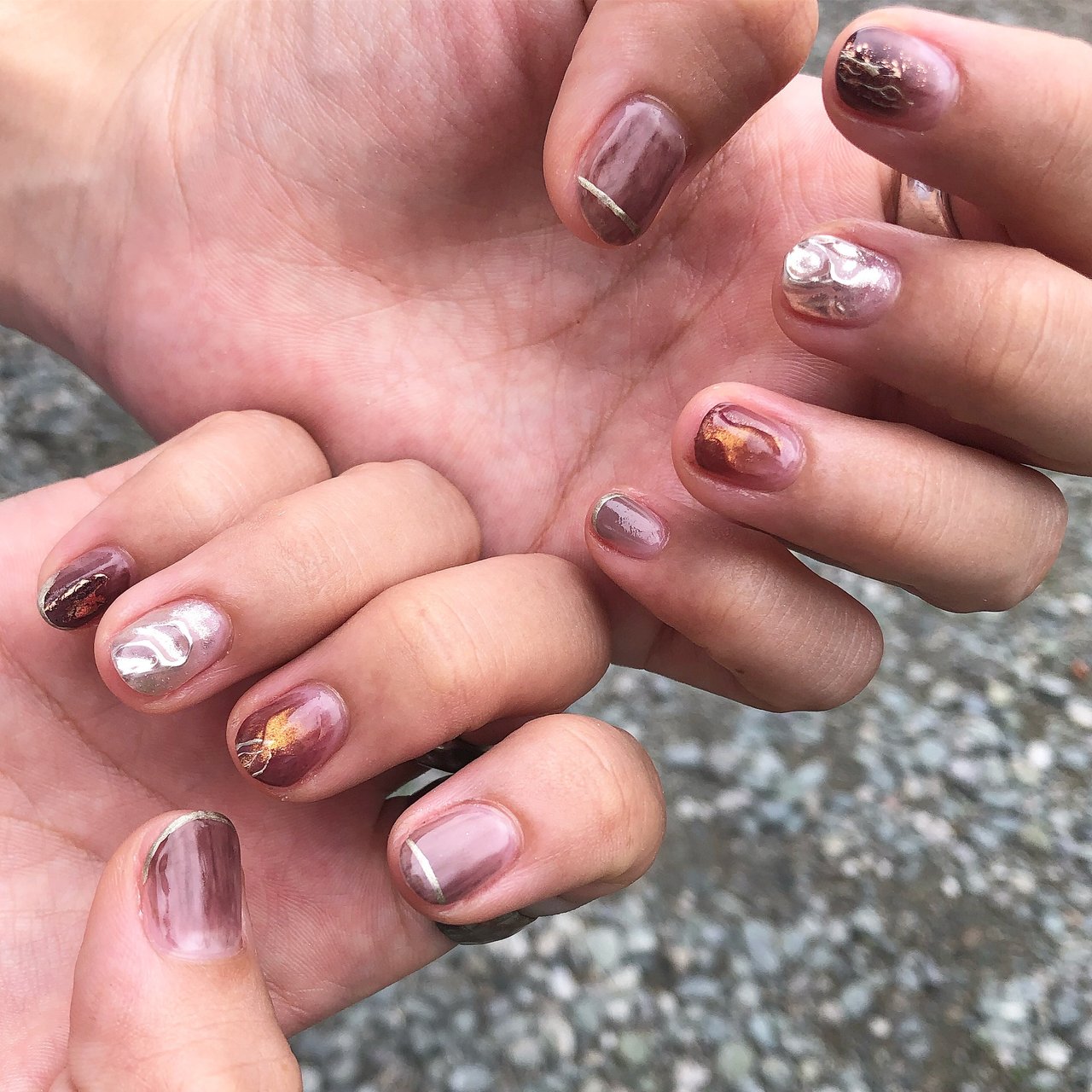 秋 冬 オールシーズン ハンド ニュアンス Coco Nail のネイルデザイン No ネイルブック