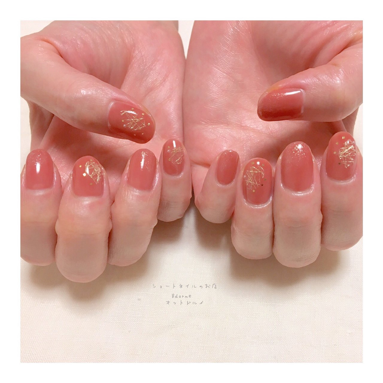 オールシーズン クリスマス ブライダル パーティー ハンド 大岡山ネイルサロン ショートネイルのお店 8dorme オットドルメ のネイル デザイン No ネイルブック